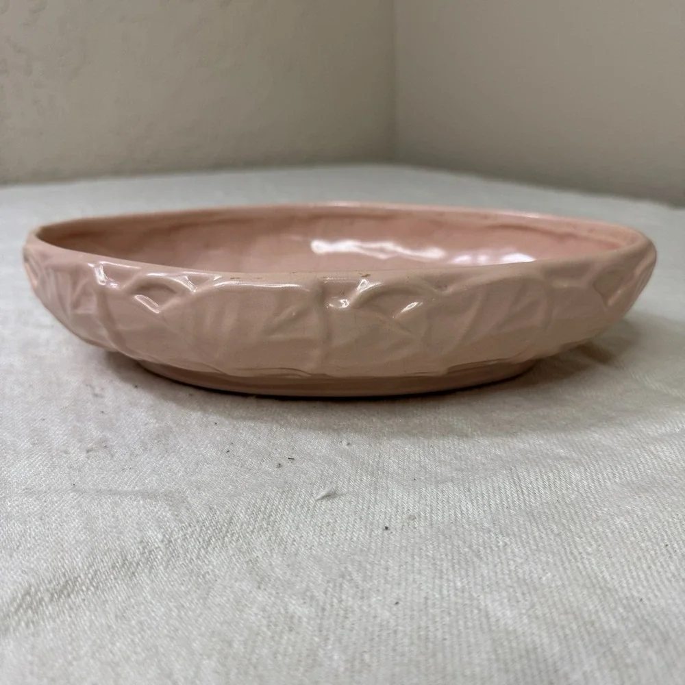 Rumrill Art Pottery Floral Console Bowl Art Deco 1938-41 Florence Pottery J-40